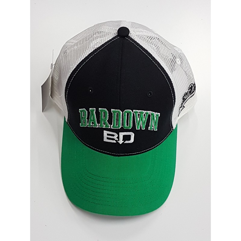 Kšiltovka BarDown černo-bílo-zelená